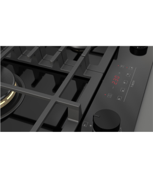 Fulgor | FCLH 905 G T WK BK | Hob | Gas on glass | Number of burners/cooking zones 5 | Touch | Timer | Black | Display