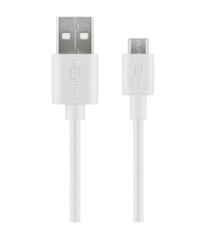 Goobay | Micro USB charging and sync cable | 43837 | USB-A 2.0 to Micro-USB USB 2.0 male (type A) | USB 2.0 micro male (type B)