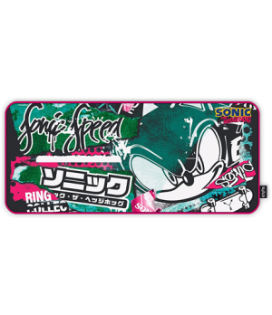 Energy Sistem Gaming Mouse Pad ESG Sonic Graffiti (XXL size, Anti-slip rubber base) | Energy Sistem | Gaming Mouse Pad | ESG Son