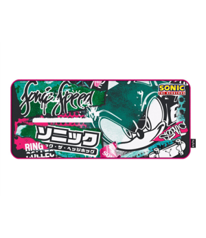 Energy Sistem Gaming Mouse Pad ESG Sonic Graffiti (XXL size, Anti-slip rubber base) | Energy Sistem | Gaming Mouse Pad | ESG Son