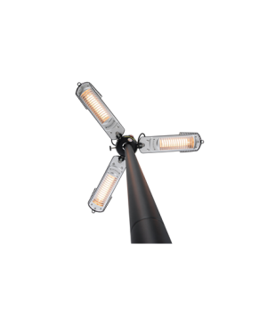 SUNRED | Heater | PH10, Bright Parasol | Infrared | 2000 W | Number of power levels | Suitable for rooms up to  m² | Black/Silve