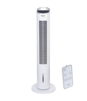 Adler | AD 7855 | Tower Air Cooler | White | Diameter 30 cm | Number of speeds 3 | Oscillation | 60 W | Yes