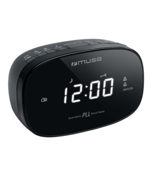 Muse | M-155CR | Alarm function | Dual Alarm Clock Radio PLL | Black