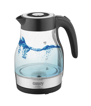 Camry | Kettle | CR 1300 | Electric | 2200 W | 1.7 L | Glass | 360° rotational base | Black