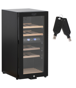 Adler | Wine Cooler | AD 8080 | Energy efficiency class G | Free standing | Bottles capacity 24 | Cooling type Compressor | Blac