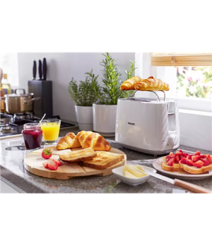 Philips | Toaster | HD2581/00 Daily Collection | Power  760-900 W | Number of slots 2 | Housing material Plastic | White