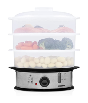 Tristar | Food Steamer | VS-3914 | Silver | 1200 W | Capacity 11 L | Number of baskets 3