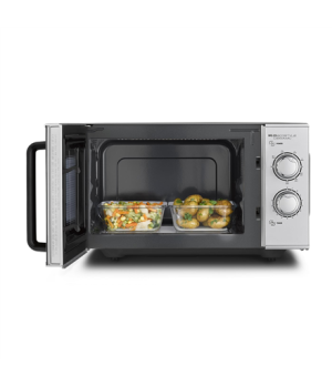 Caso | Ceramic Microwave Oven with Grill | MG 25 Ecostyle | Free standing | 25 L | 900 W | Grill | Silver