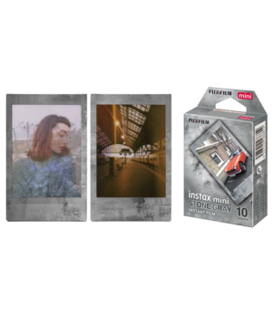 Fujifilm | Instant Photo Plates | Instax Mini Stone Gray | 54 x 86 mm | Image size: 46 x 62 mm | Quantity 10