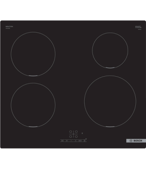 Bosch | Hob | PUE611BB5E | Induction | Number of burners/cooking zones 4 | Touch | Timer | Black