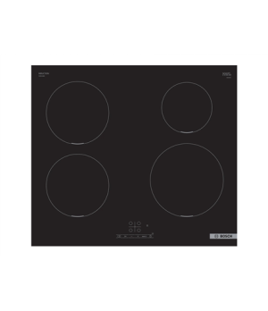 Bosch | PUE611BB5E | Hob | Induction | Number of burners/cooking zones 4 | Touch | Timer | Black