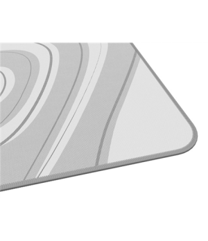 Genesis | Mouse Pad | Carbon 400 XXL Logo | 300 x 800 x 3 mm | Gray/White