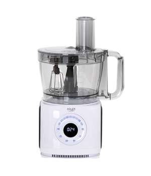 Adler | AD 4224 | LCD Food Processor 12in1 | Bowl capacity 3.5 L | 1000 W | Number of speeds 7 | Shaft material | White/Black | 