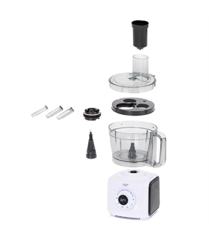 Adler | AD 4224 | LCD Food Processor 12in1 | Bowl capacity 3.5 L | 1000 W | Number of speeds 7 | Shaft material | White/Black | 