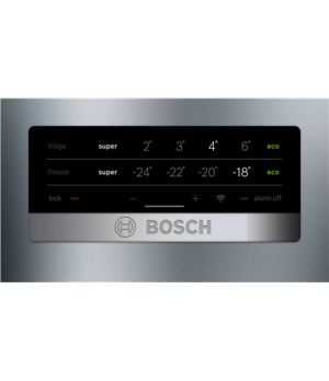 Bosch | KGN49XLEA | Refrigerator | Energy efficiency class E | Free standing | Combi | Height 203 cm | No Frost system | Fridge 