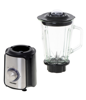 Mesko | Blender | MS 4080 | Tabletop | 600 W | Jar material Glass | Jar capacity 1.5 L | Ice crushing | Black/Silver