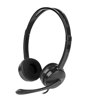 Natec | Headset | Canary Go | Wired | On-Ear | Microphone | Noise canceling | Black