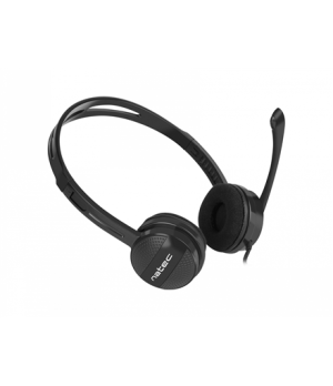 Natec | Headset | Canary Go | Wired | On-Ear | Microphone | Noise canceling | Black