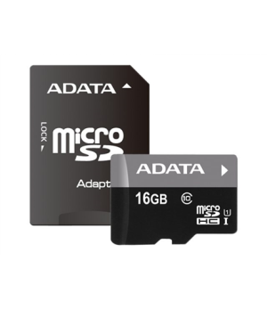 ADATA Memory card AUSDH16GUICL10-PA1 16 GB  MicroSDHC Flash memory class UHS-I Class 10 Adapter