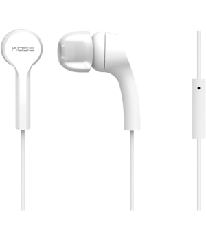 Koss | Headphones | KEB9iW | Wired | In-ear | Microphone | White