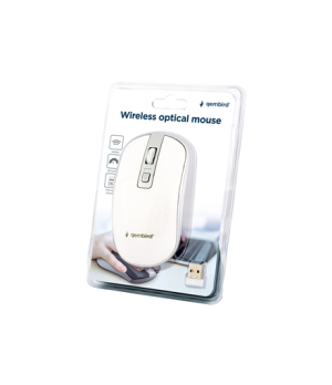 Gembird | Wireless Optical mouse | MUSW-4B-05 | Optical mouse | USB | White