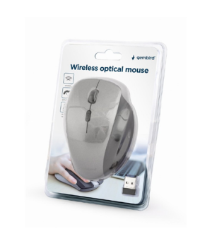 Gembird | Wireless Optical mouse | MUSW-6B-02-BG | Optical mouse | USB | Black-Spacegrey