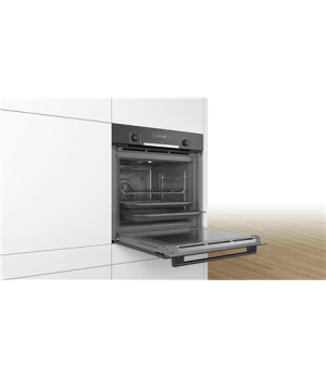 Bosch | Oven | HRA578BB0S Serie 6 | 71 L | Multifunctional | Pyrolysis | Electronic | Steam function | Convection | Height 59.5 