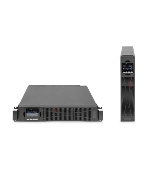 DIGITUS OnLine UPS, rack/tower, 3000VA, 3000W, LCD, 8 x C13, 1 x C19, RS-232, USB, SNMP card (optional), relay card (optional)  