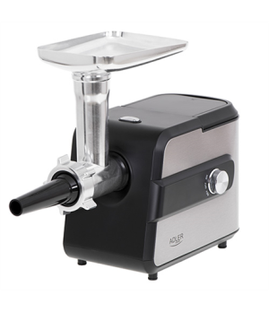 Adler | Meat mincer with a shredder | AD 4813 | Silver/Black | 600 W | Number of speeds 2 | Throughput (kg/min) 1