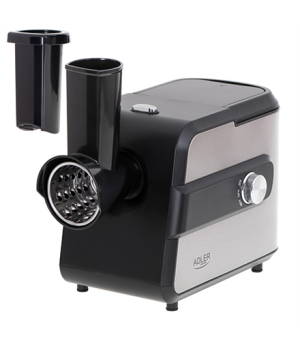 Adler | Meat mincer with a shredder | AD 4813 | Silver/Black | 600 W | Number of speeds 2 | Throughput (kg/min) 1