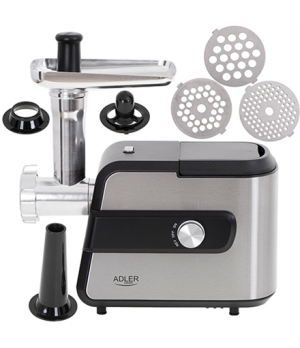 Adler | Meat mincer with a shredder | AD 4813 | Silver/Black | 600 W | Number of speeds 2 | Throughput (kg/min) 1