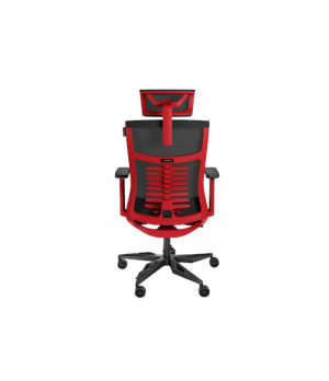 Genesis Ergonomic Chair Astat 700 Base material Aluminum Castors material: Nylon with CareGlide coating | 700 | Black/Red