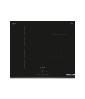 Bosch | PUE63KBB6E | Hob | Induction | Number of burners/cooking zones 4 | Touch | Timer | Black