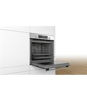 Bosch | Oven | HBG517CS1S Serie 6 | 71 L | Multifunctional | AquaSmart | Electronic | Yes | Height 59.5 cm | Width 56.8 cm | Sta