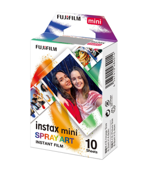 Fujifilm | Instax Mini | Art Spray Sheet (10pl) Instant Film | 54 x 86 mm | Hi-Speed ISO 800 – With superb grain quality, INSTAX