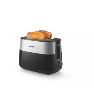 Philips | Toaster | HD2516/90 Daily Collection | Power 830 W | Number of slots 2 | Housing material Plastic | Black