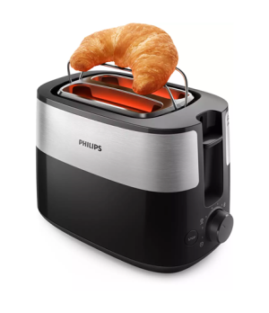 Philips | Toaster | HD2516/90 Daily Collection | Power 830 W | Number of slots 2 | Housing material Plastic | Black