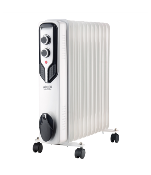 Adler | Oil-Filled Radiator | AD 7817 | Oil Filled Radiator | 2500 W | Number of power levels 3 | White