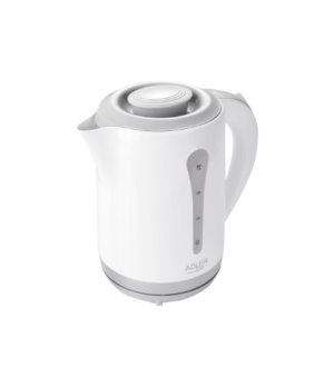 Kettle | Adler | AD 1244 | Standard kettle | 2000 W | 2.5 L | Plastic | 360° rotational base | White