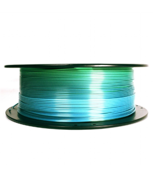 Flashforge Filament, PLA Silk Rainbow | 3DP-PLA-SK-01-BG | 1.75 mm diameter, 1kg/spool | Blue/Green | "