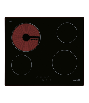 CATA | TN 604/B | Hob | Vitroceramic | Number of burners/cooking zones 4 | Touch | Black | Display