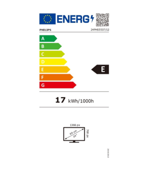 Philips | LED TV (include 12V input) | 24PHS5537/12 | 24" (60 cm) | HD LED | White