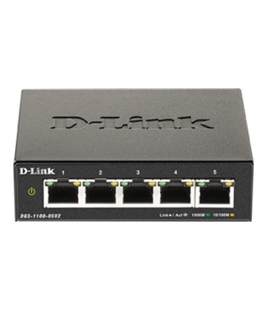 D-Link | Smart Managed Switch | DGS-1100-05V2/E | Managed L2 | Rackmountable | Gigabit Ethernet (copper) ports quantity 5