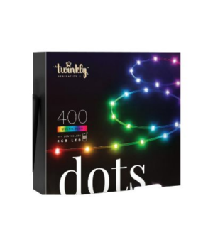 Twinkly|Dots Smart LED Lights 400 RGB (Multicolor), 20m, Transparent wire|RGB -16M+ colors