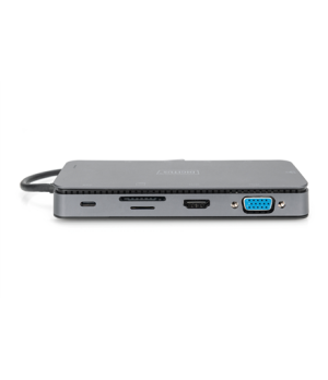 Digitus | 11 in 1 USB-C Docking Station and SSD Enclosure | DA-70896 | Dock | Ethernet LAN (RJ-45) ports 1 | VGA (D-Sub) ports q