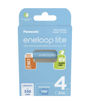 Panasonic | ENELOOP Lite BK-4LCCE/4BE | AAA | 550 mAh | 4 pc(s)