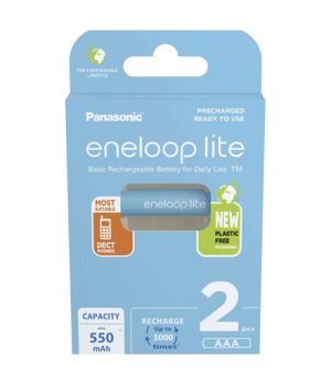 Panasonic | ENELOOP Lite BK-4LCCE/2BE | AAA | 550 mAh | 2 pc(s)