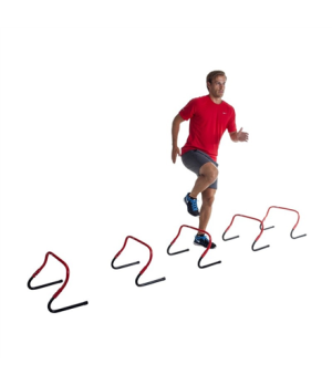 Pure2Improve | Sprint Hurdles (Set of 5 pcs) | 49.2 x 36 x 15.4 cm | Red