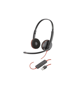 Poly BLACKWIRE,C3225 USB-A Poly USB-A Headset  Built-in microphone Black USB Type-A Wired