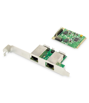 Digitus | Dual Gigabit Ethernet Mini PCI Express Network Card | DN-10134